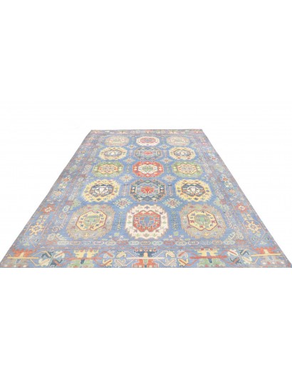 Tappeto Kazak Afghanistan beige grigio 198x290