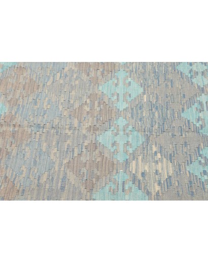 Tappeto Kilim Afghanistan azzurro bianco 149x198