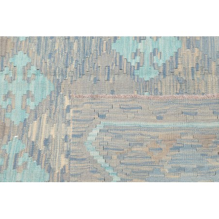 Tappeto Kilim Afghanistan azzurro bianco 149x198
