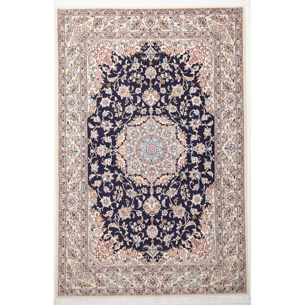 Tappeto Nain 9La Persia bianco grigio 135x205 Tappeto Nain 9La Persia bianco grigio 135x205