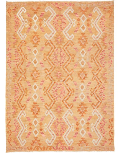 Tappeto Kilim Afghanistan marrone rosso 154x213