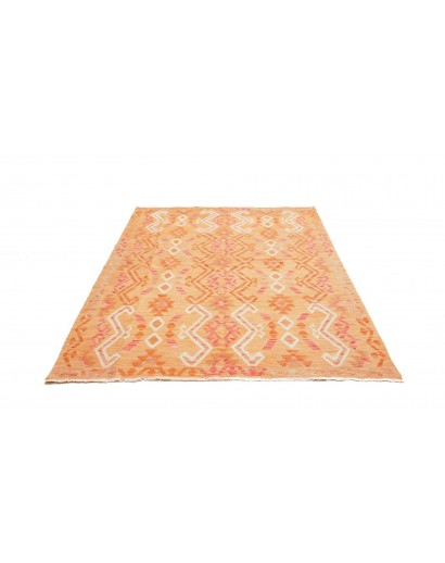 Tappeto Kilim Afghanistan marrone rosso 154x213