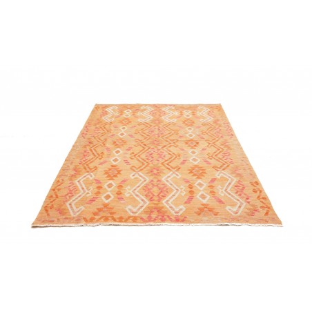 Tappeto Kilim Afghanistan marrone rosso 154x213