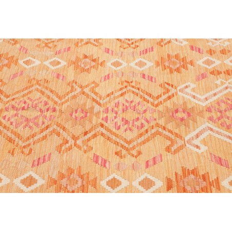 Tappeto Kilim Afghanistan marrone rosso 154x213
