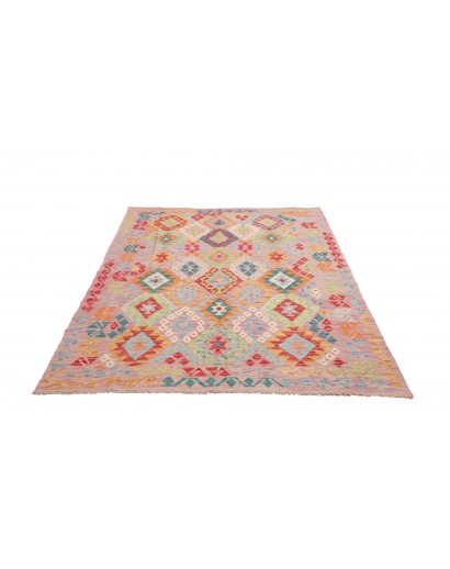Tappeto Kilim Afghanistan marrone 153x197