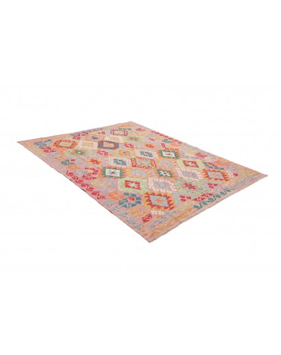 Tappeto Kilim Afghanistan marrone 153x197