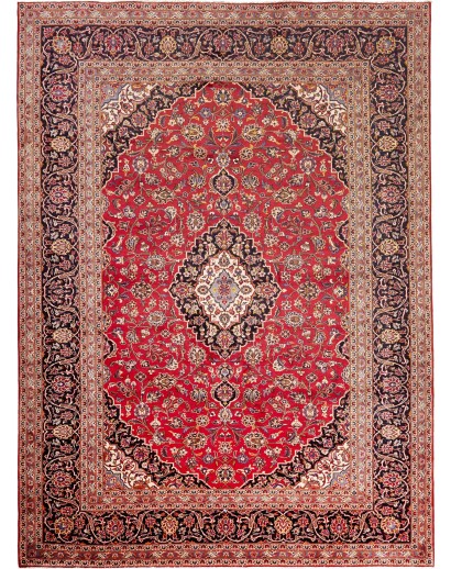 Tappeto Ardakan Persia marrone blu 252x345