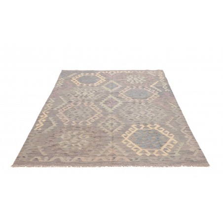 Tappeto Kilim Afghanistan azzurro bianco 153x200