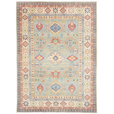 Tappeto Kazak Afghanistan beige grigio 199x281