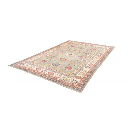 Tappeto Kazak Afghanistan beige grigio 199x281