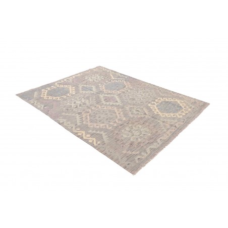 Tappeto Kilim Afghanistan azzurro bianco 153x200