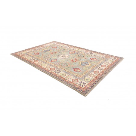 Tappeto Kazak Afghanistan beige grigio 199x281