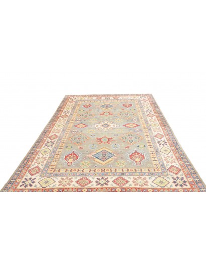 Tappeto Kazak Afghanistan beige grigio 199x281