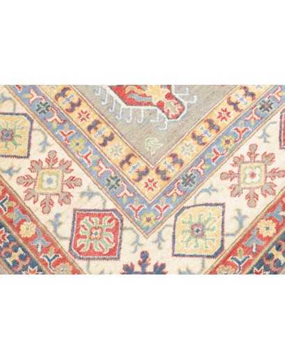 Tappeto Kazak Afghanistan beige grigio 199x281