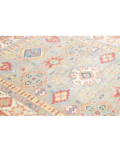 Tappeto Kazak Afghanistan beige grigio 199x281