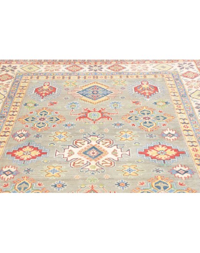 Tappeto Kazak Afghanistan beige grigio 199x281
