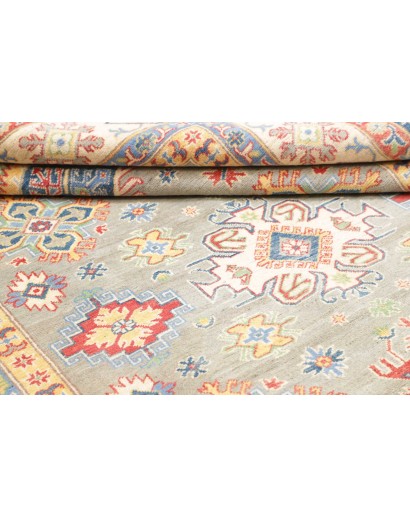 Tappeto Kazak Afghanistan beige grigio 199x281