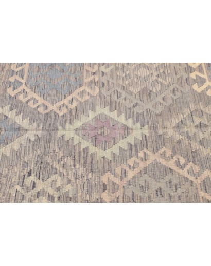 Tappeto Kilim Afghanistan azzurro bianco 153x200