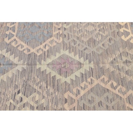 Tappeto Kilim Afghanistan azzurro bianco 153x200