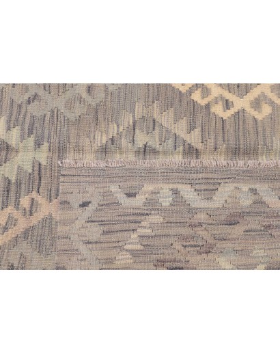 Tappeto Kilim Afghanistan azzurro bianco 153x200