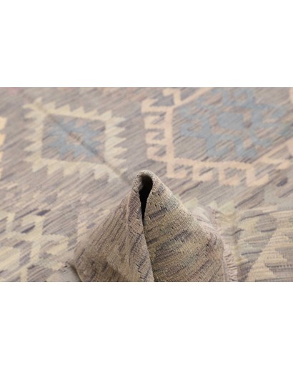 Tappeto Kilim Afghanistan azzurro bianco 153x200