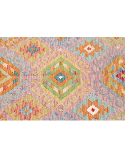 Tappeto Kilim Afghanistan marrone bianco 154x196