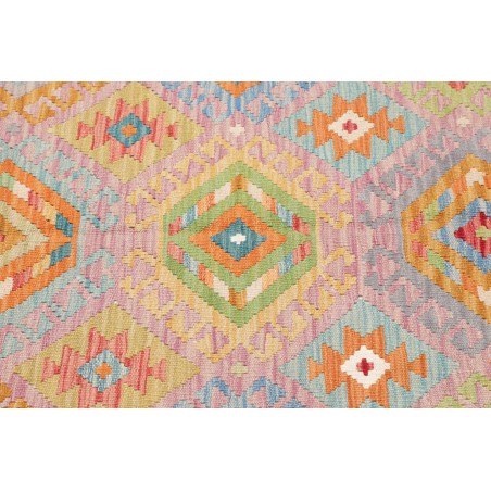 Tappeto Kilim Afghanistan marrone bianco 154x196