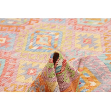 Tappeto Kilim Afghanistan marrone bianco 154x196