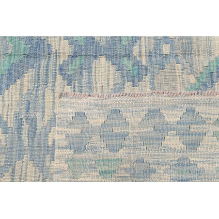Tappeto Kilim Afghanistan beige azzurro 154x195