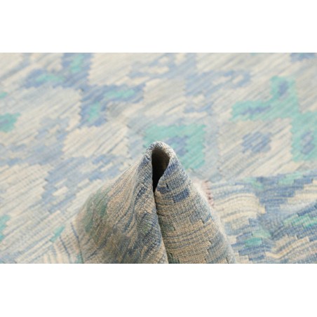 Tappeto Kilim Afghanistan beige azzurro 154x195
