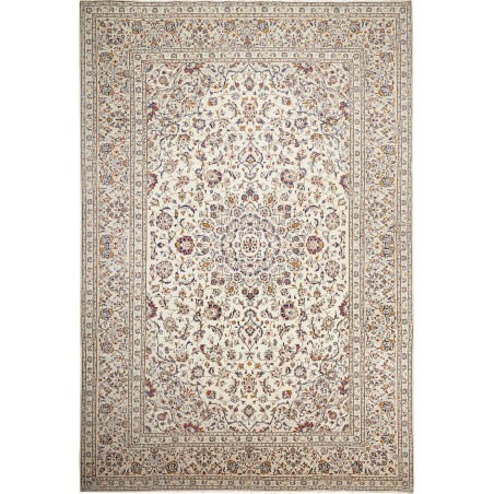 Tappeto Kashan Persia bianco marrone 238x356