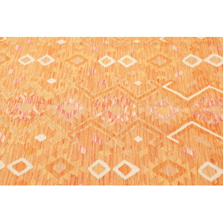 Tappeto Kilim Afghanistan arancione marrone 154x213