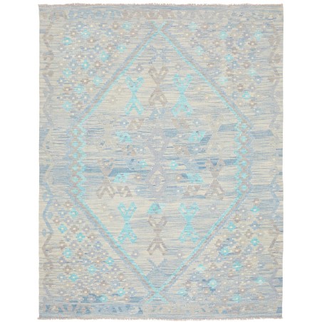 Tappeto Kilim Afghanistan beige bianco 156x203
