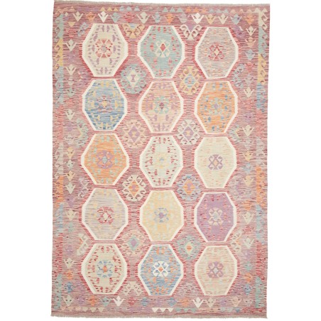 Tappeto Kilim Afghanistan beige marrone 201x290