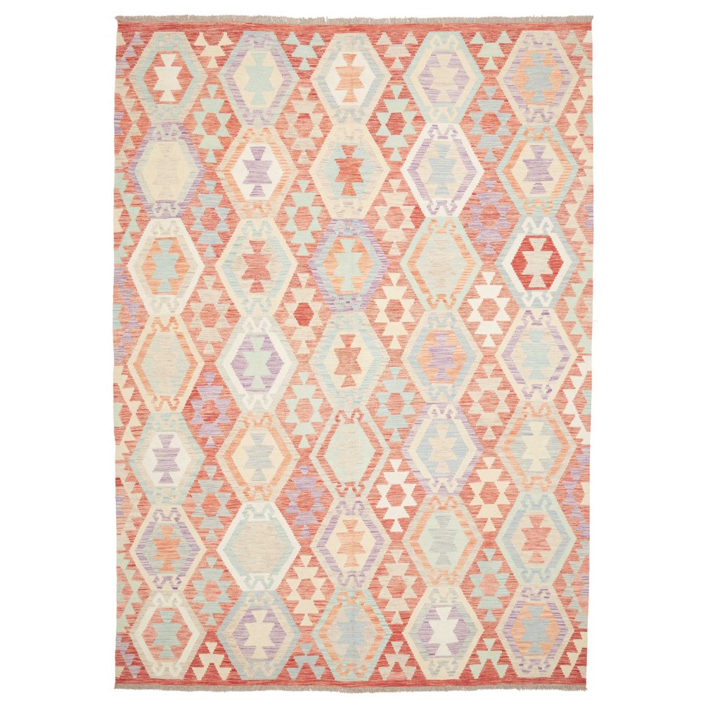 Tappeto Kilim Afghanistan bianco 207x285