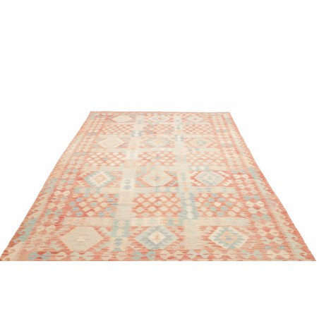 Tappeto Kilim Afghanistan giallo arancione 193x300