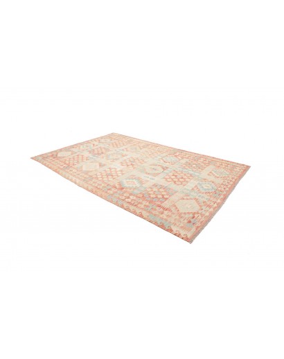 Tappeto Kilim Afghanistan giallo arancione 193x300