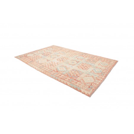 Tappeto Kilim Afghanistan giallo arancione 193x300
