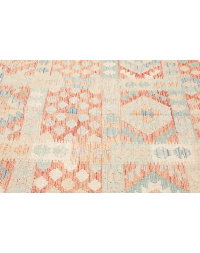 Tappeto Kilim Afghanistan giallo arancione 193x300
