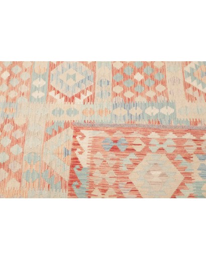 Tappeto Kilim Afghanistan giallo arancione 193x300