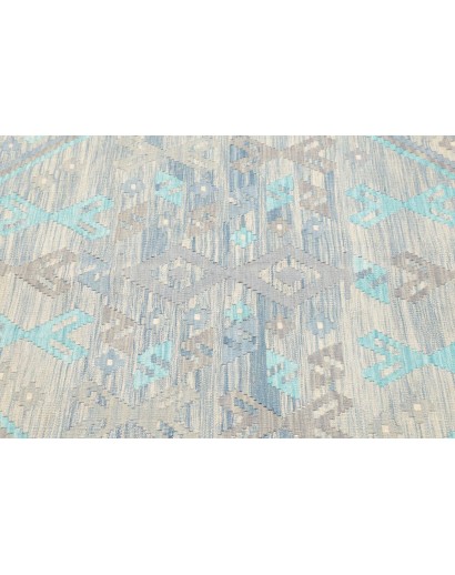 Tappeto Kilim Afghanistan beige bianco 156x203