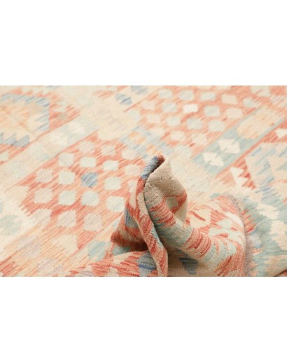 Tappeto Kilim Afghanistan giallo arancione 193x300