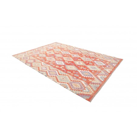Tappeto Kilim Afghanistan beige rosso 209x290