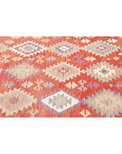 Tappeto Kilim Afghanistan beige rosso 209x290