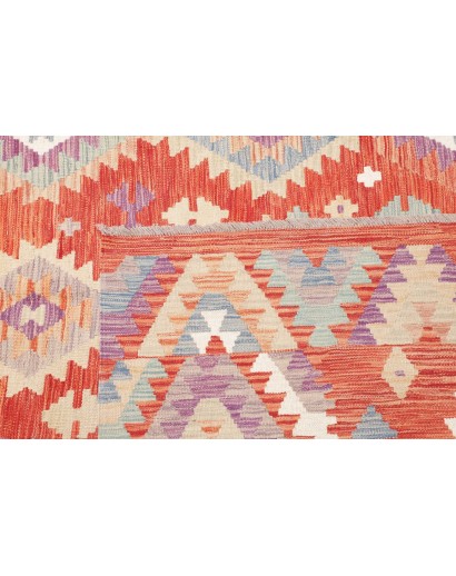Tappeto Kilim Afghanistan beige rosso 209x290