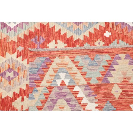 Tappeto Kilim Afghanistan beige rosso 209x290