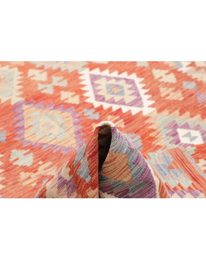 Tappeto Kilim Afghanistan beige rosso 209x290