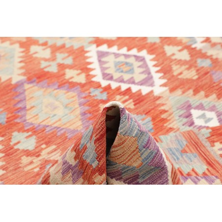 Tappeto Kilim Afghanistan beige rosso 209x290
