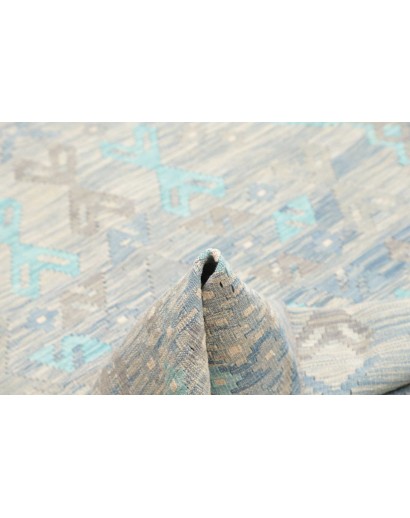 Tappeto Kilim Afghanistan beige bianco 156x203