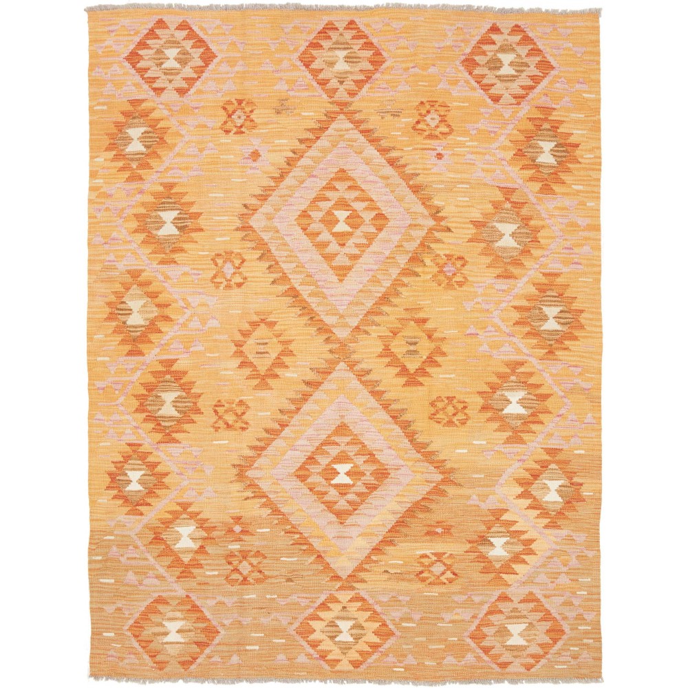 Tappeto Kilim Afghanistan marrone giallo 150x197